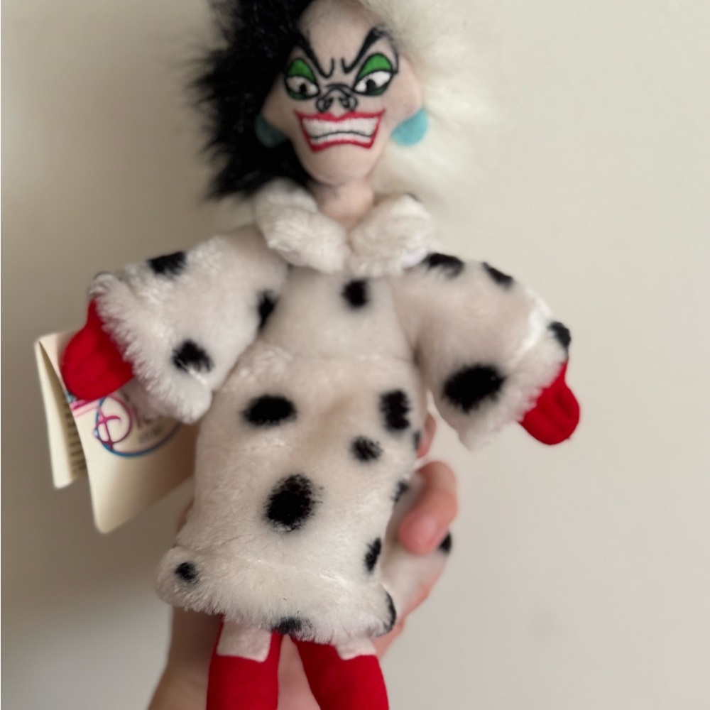 Disney Cruella De Vil Plush Doll - Black, White, Red